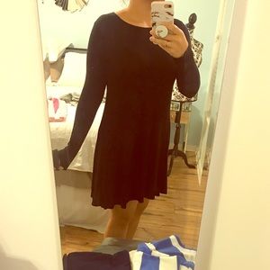 Black swing dress Boohoo